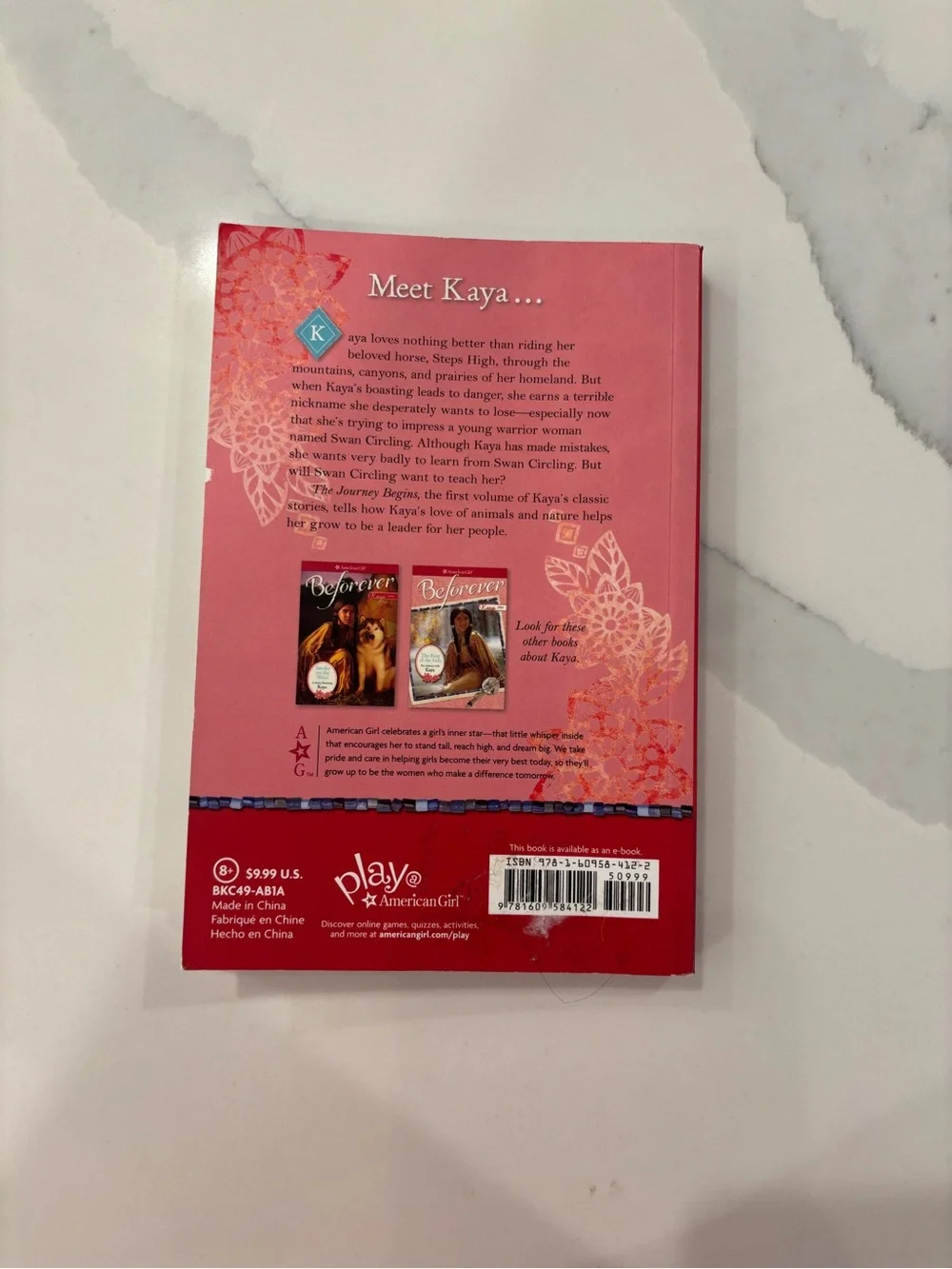American Girl Beforever Book Trio - Red and Orange Accents